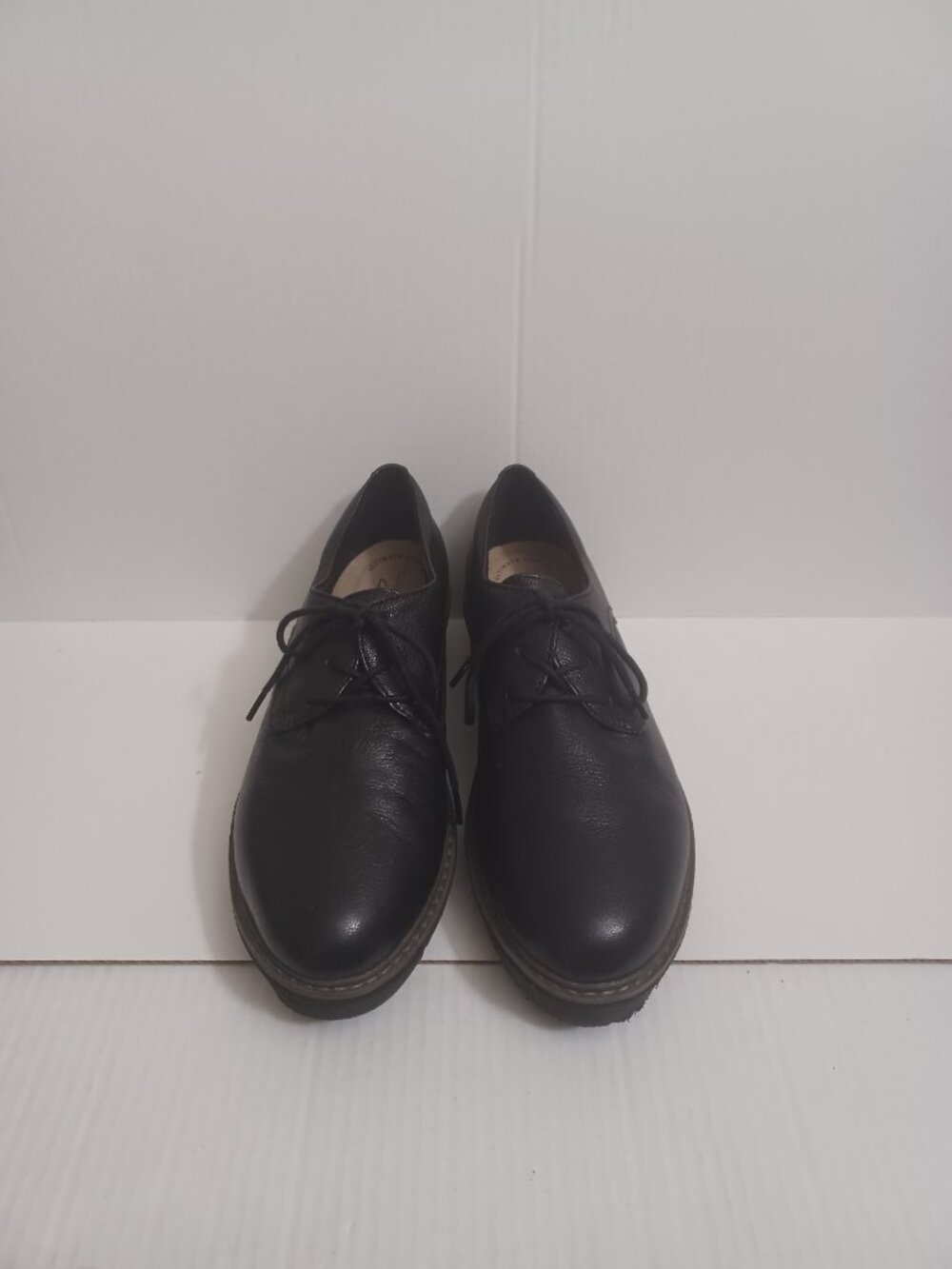CLARKS COLLECTION ULTIMATE COMFORT AIRABELL TYE LACE UP WEDGE OXFORDS SIZE 8W